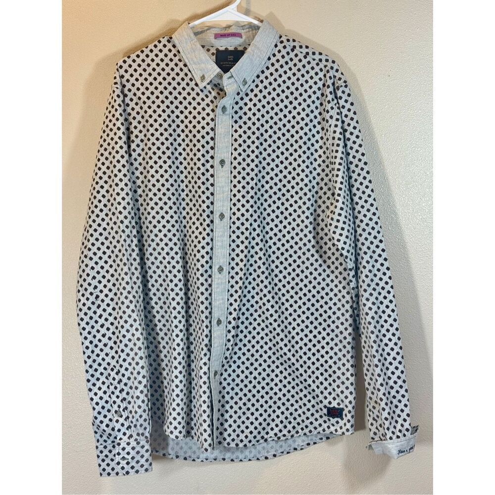 Scotch & Soda Relaxed Amsterdam Couture Long Sleeve Button Down Shirt Men's XL